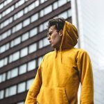 Guy Wearing Yellow Hoodie